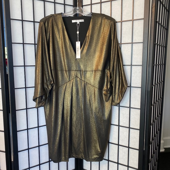 Trina Turk NWT Metallic Dress - Picture 1 of 7